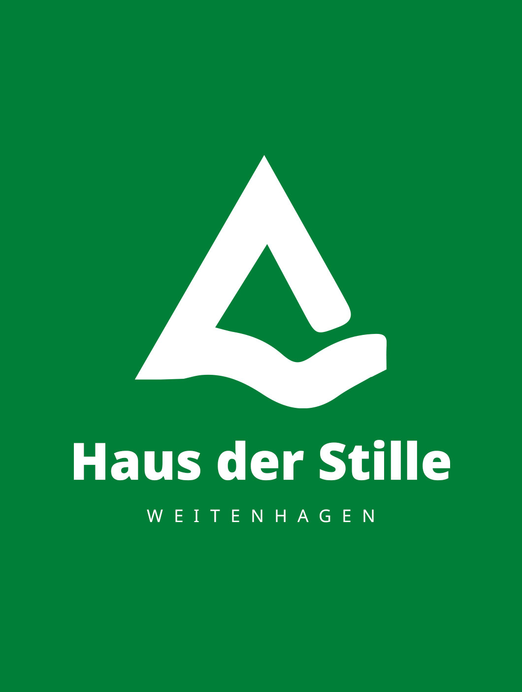 OJC-Greifswald: Banner für Kooperation mit dem Haus der Stille in Weitenhagen